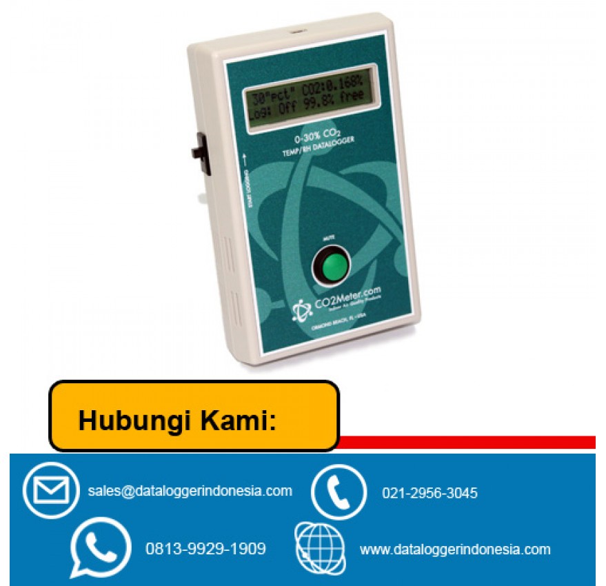30% CO2 + RH/T Data Logger with Display Alarm